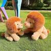 Fluffy Lion Plush Toy for Kids - Zoo Sitting Lion Doll Children's Birthday Gift