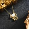 Sterling Silver Ruyi Peace Lock Necklace - Women's Luxury Clavicle Chain & Longevity Pendant