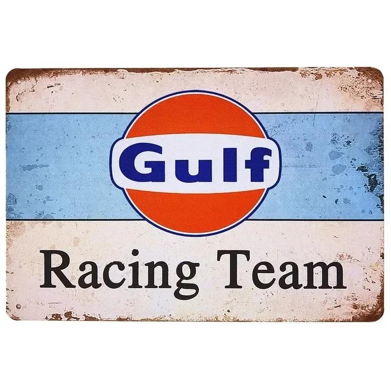 Vintage MOTOR OIL Metal Tin Sign Plaque RACING TEAM Decorative Plates For Garage Club Man Cave Bar Pub Hotel Cafe Wall Decor