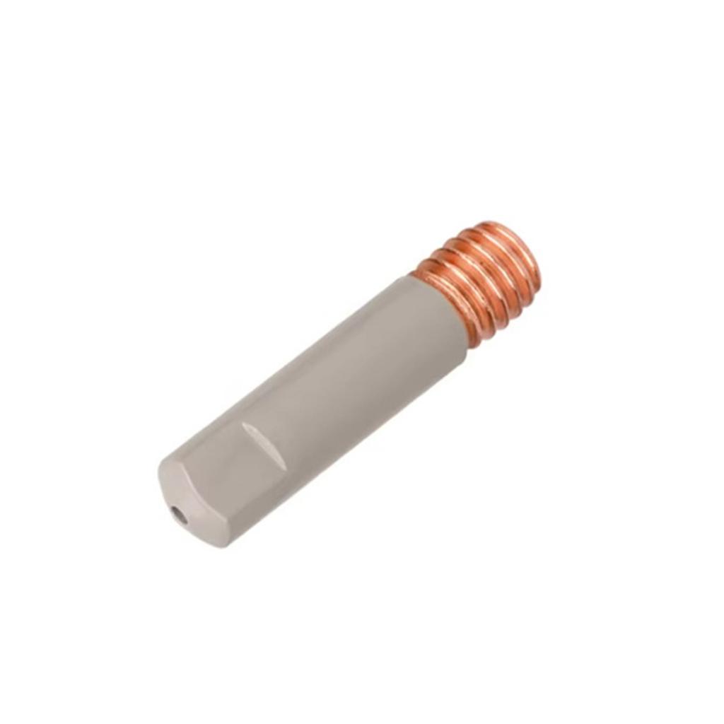 Beschichtete leitfähige Schweißdüse M6x25mm Kupfer-Kontaktspitze für 15AK MIG Schweißbrennerpistolen Ersatzzubehör