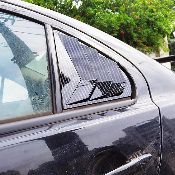 Mitsubishi Lancer EX 09-16 Rear Triangular Window Louvers - Wild Horse Style Exterior Modification.