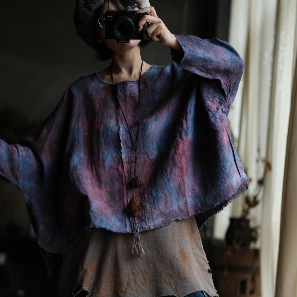 Johnature Women White T-Shirts Embroidery Solid Color Long Sleeve Tees O-Neck Autumn Chinese Style T-Shirts