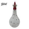 Playful Home Decoration Long Neck Colorful Chicken Statue Big Eye Cartoon Resin Rooster Vase Easy Care Vase Funny Outdoor Cock-Shaped for