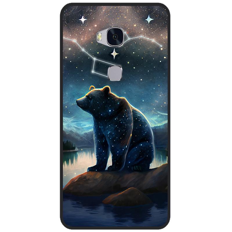 For Huawei GR5 2016 Honor 5X Phone Case Cute Silicone Case For Huawei Honor 5X 5 X Cover KIW-L21 5.5 " Soft TPU Protection Shell