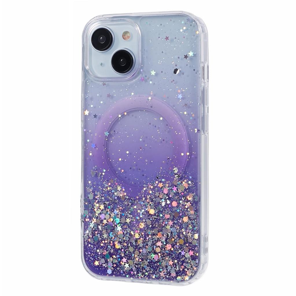 JTW Series for iPhone 14 Case Compatible with MagSafe Glitter Sequins Epoxy Phone Cover