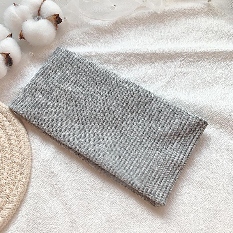 Trendy European-American Knit Sports Headband for Women – Versatile, Sweat-Absorbent, and Stylish for Running