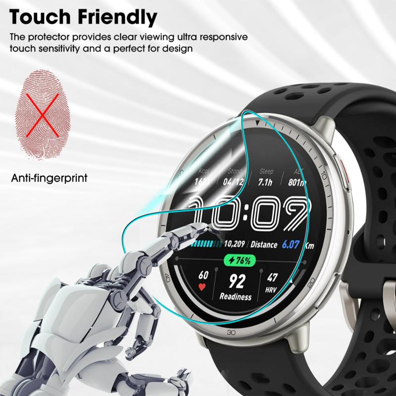 1-20PCS Soft Hydrogel Film for Amazfit Active 2 Anti-scratch Screen Protector Curved Soft Edge Protector Film for AmazfitActive2