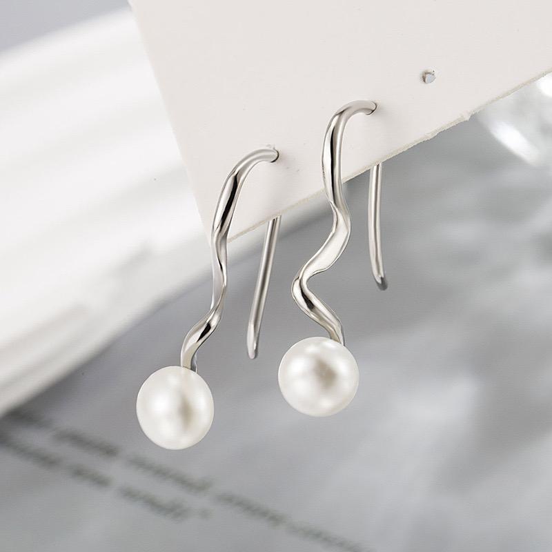 Xiaomi BF CLUB 925 Sterling Silver Long Pearl Earrings For Women Trendy Earring Jewelry Prevent Allergy Party Accessories Gift