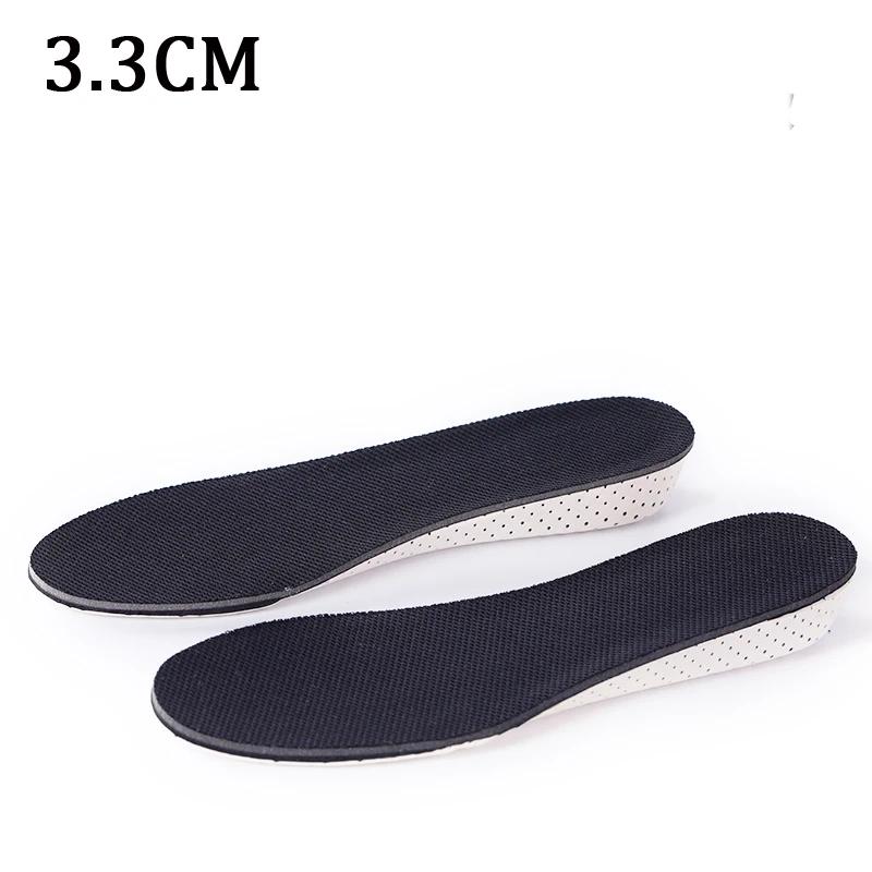 EVA Height Increase Insoles Casual Sports Insole for Feet Shock Absorbing Shoe Pads Height 2.3/3.3/4.3cm Size EU35-45 1Pair