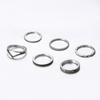 Wind Simple Plain Ring, Personalized And Creative Cold Wind 6-Piece Ring Ring Ring