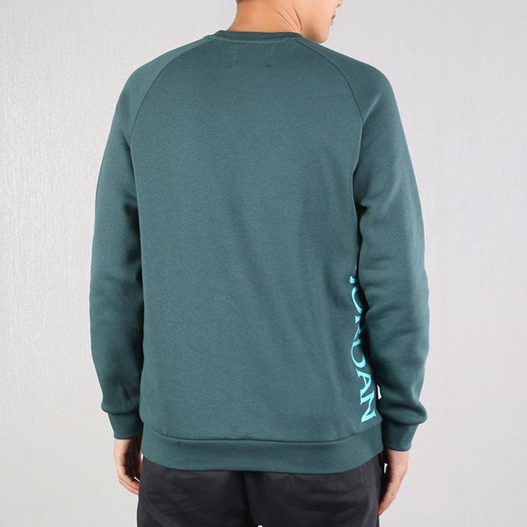 Jordan Casual Sport Pullover Sweatshirt with Velvet Lining Men Tops Green BV6007-303