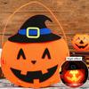 Cloth Pumpkin Lantern Reusable Halloween Ornament Halloween Light  Halloween Party Decorations