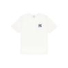 MLB Old Flower T Shirts Unisex Milk White Crew Neck Moderate Straight Fit 3ATSM2023-50CRS