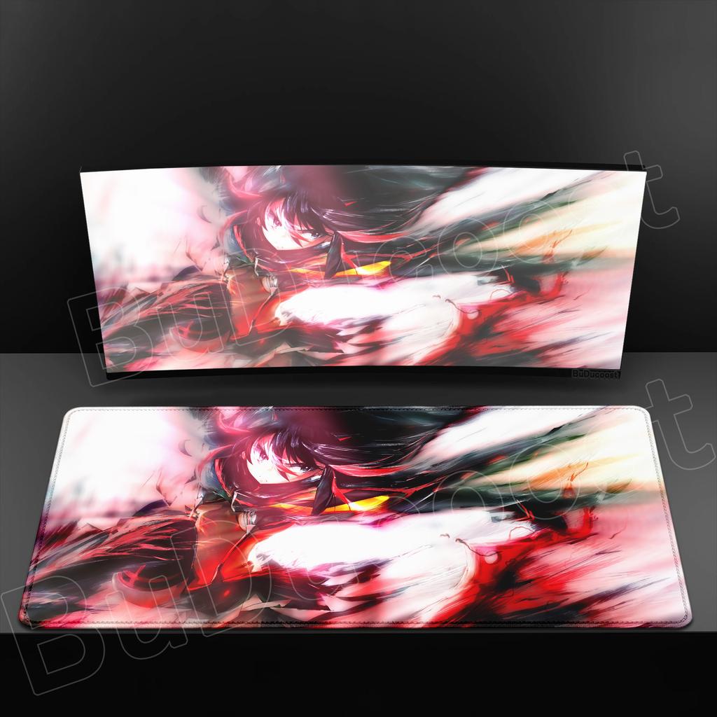 New Anime Kill La Kill Desk Mouse Pad Cute Matoi Ryuuko HD Desk Pad Anti Slip Rubber Gaming Keyboard Mat Large XXL Game Mousepad