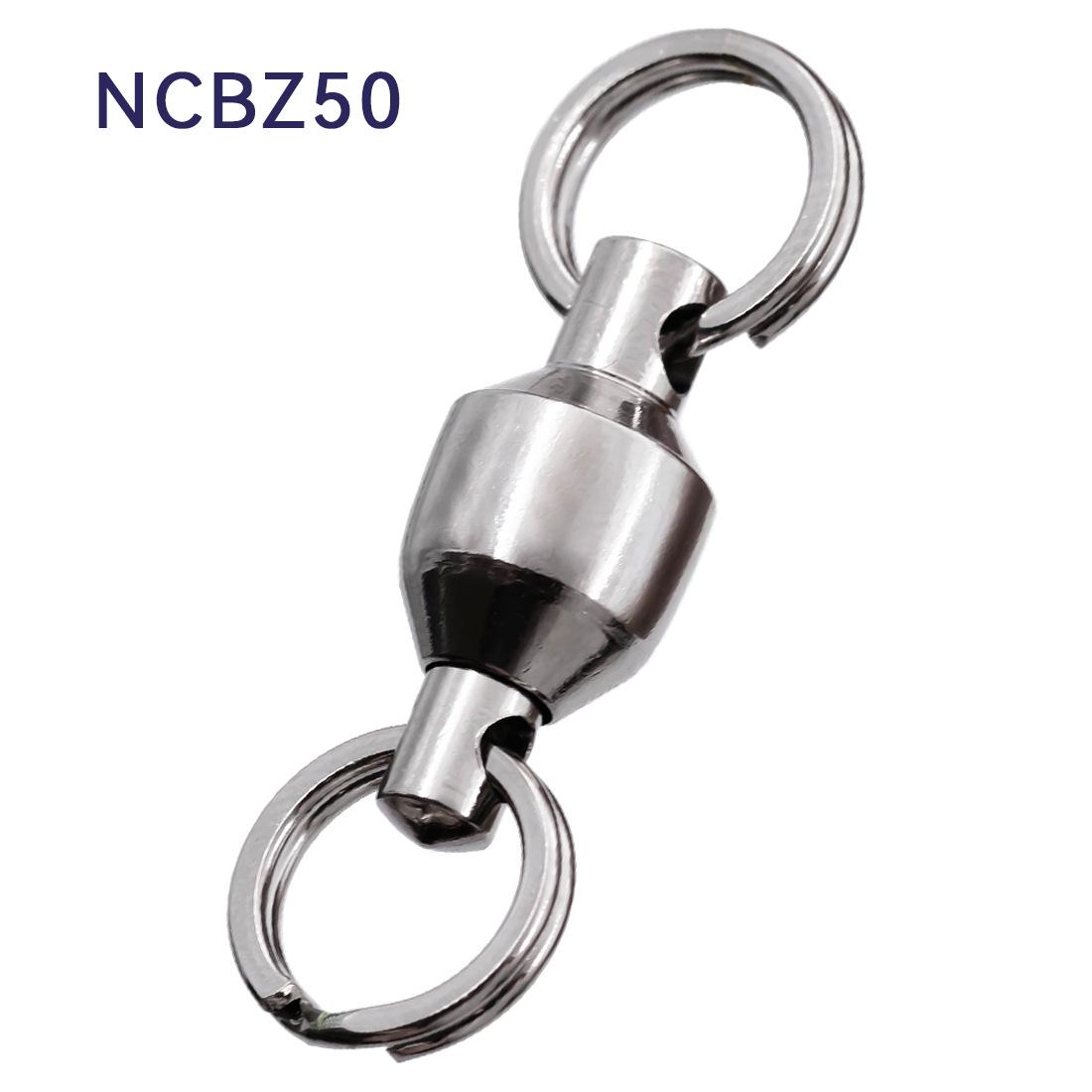 

High-Speed Figure 8 Swivel Connector with Double Ring for Sea Fishing Tackle 0# 15mm [1pc]