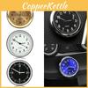 Ultrathin Mini Luminous Quartz Analog Watch Stylish Stick-on Clock For Vehicles
