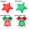 Paper Star &  Santa Claus Gifts Package Label Candy Bag Sticker Gift Box Tag Christmas Decoration