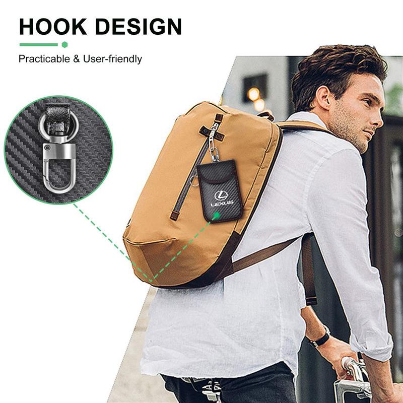 Car Styling Key Holder Portable Coin Purse Keyring Case Key Pouch Bag For Lexus CT ES GS NX IS250 CT200h IS300h ES300h RX400h NX HD7
