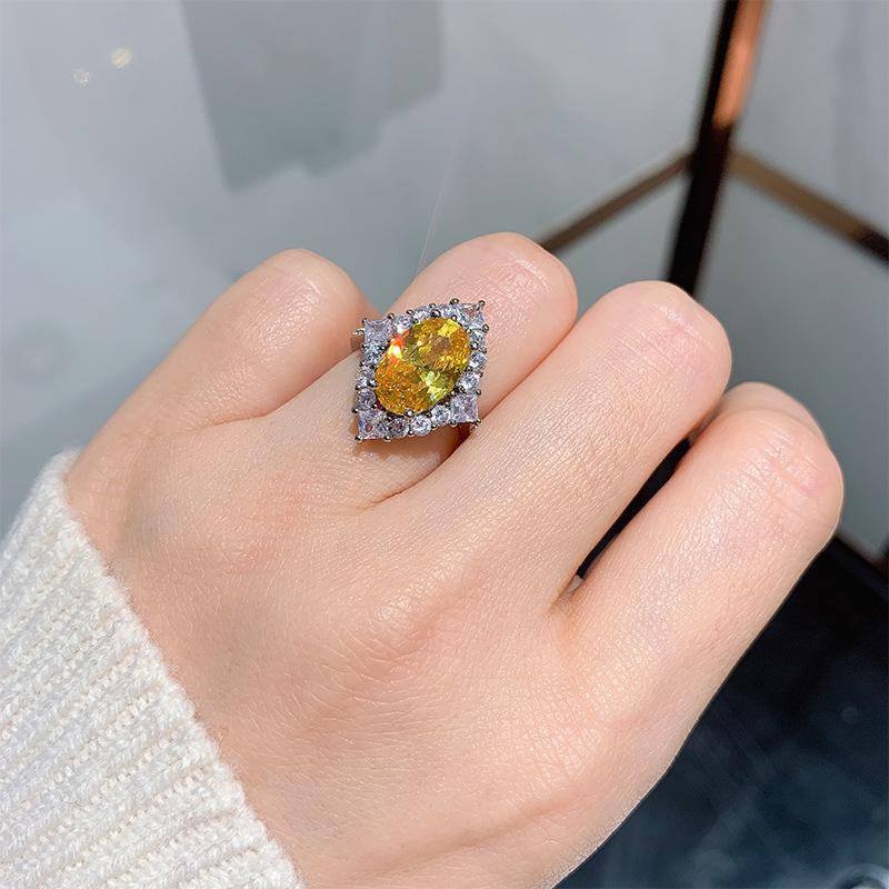 Sace Gems Inel clasic cu zirconiu, bijuterii pentru femei, cadou