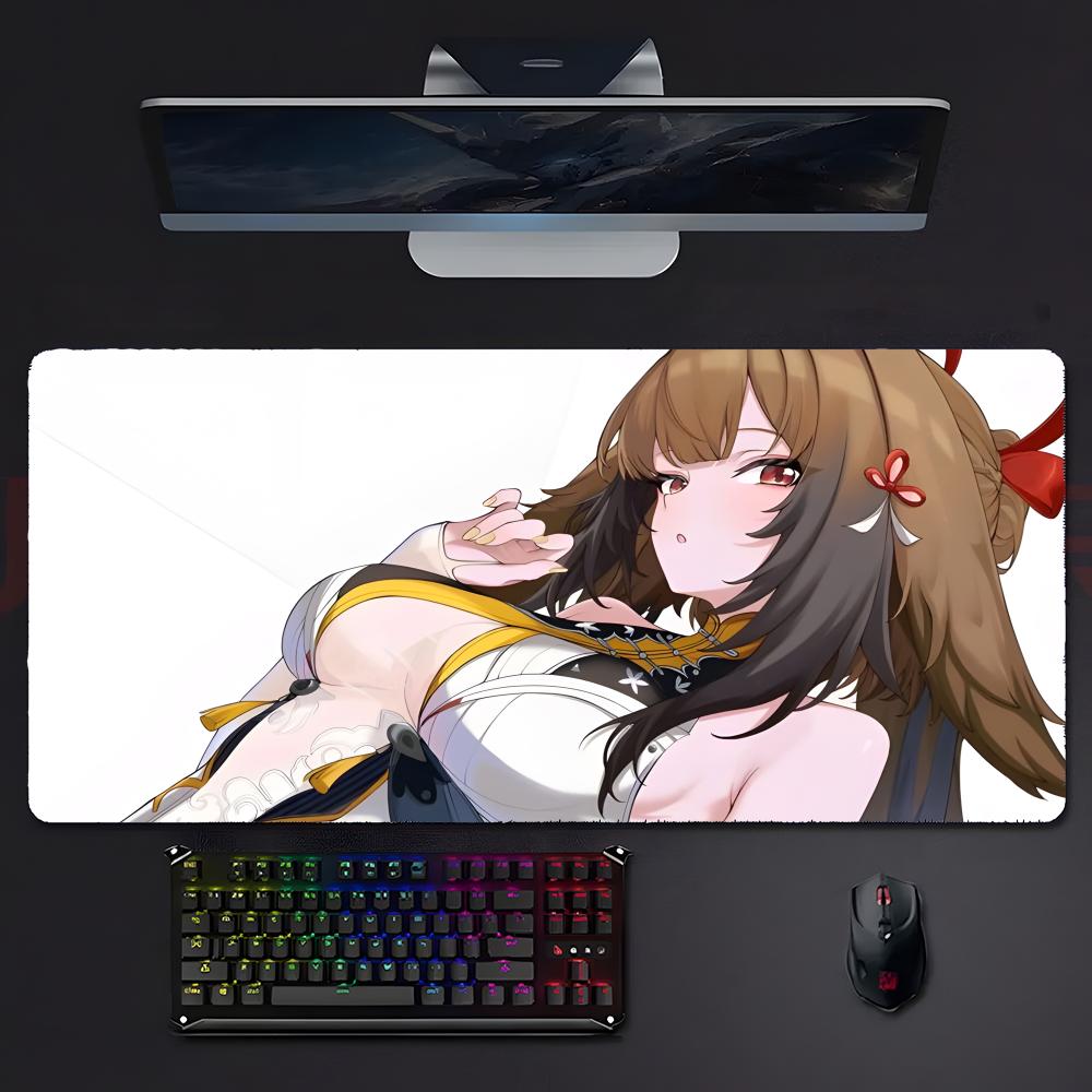 Game Futuristic ZZenless Zone Zero Mouse Pad Large Gaming Mousepad With Stitched Edges Thickened Desk Mat Pc