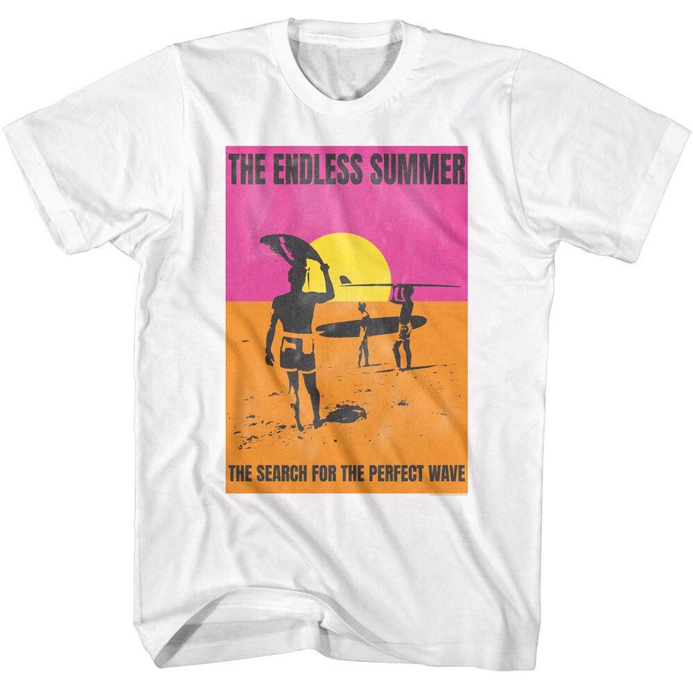 Bruce Brown Endless Summer Perfect Wave Pink Yellow Orange Beach Men T Shirt XXL