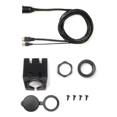 BeatSonic Verlängerungskabel Rundloch Vertieft Autoinstallation 4K USB-Datenübertragung USB/HDMI USB9 Typ, Kit, 1,9m, High-Speed HDMI, Unterstützung, 2.0