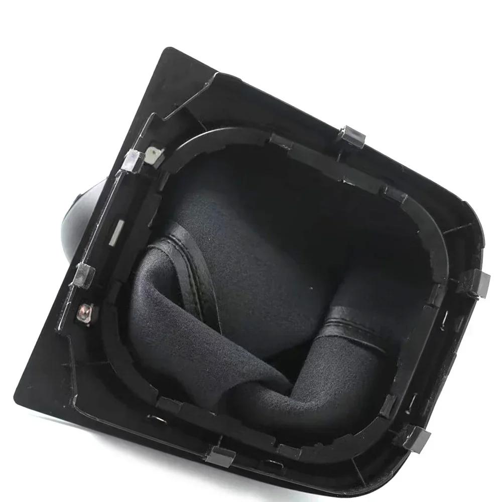 5/6-växlad växelspaksknopp med läderstövelkragefodral för Volkswagen VW Golf 5 V MK5 MK6 Jetta R32 2004-2014 Car-Stying