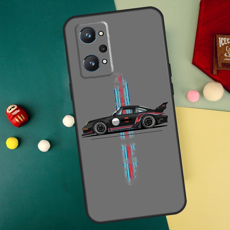 Rennstreifen Rennfahrer Auto Für Realme GT Neo5 GT3 GT5 9 10 11 12 Pro Plus C25s C21Y C30 C33 C35 C51 C53 C55 C31 Hülle