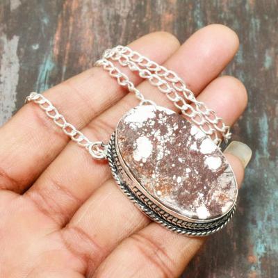 Wildpferd Edelstein handgemachte 925 Sterling Silber Schmuck Halskette für Thanksgiving