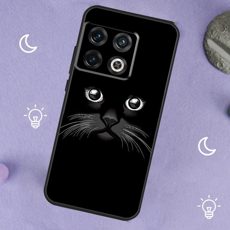 Cat Staring Eye Case For OnePlus 13R 12R 10R 13T 15 13 12 11 8T 10T Nord CE 4 3 2 Lite N20 N30 Nord 5 Cover