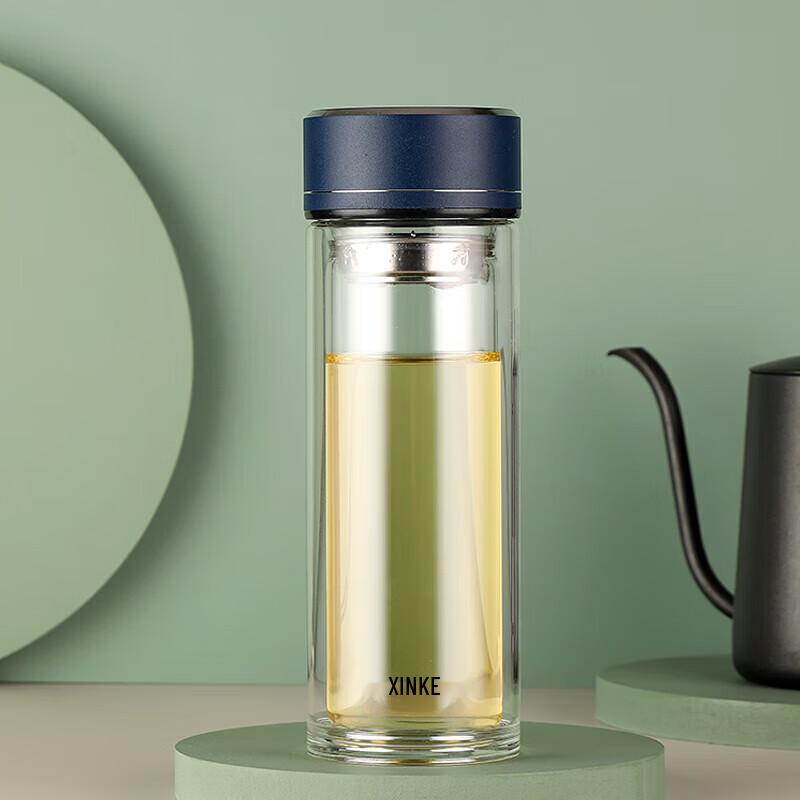Xinke Double-Wall Tea Infuser Glass Bottle