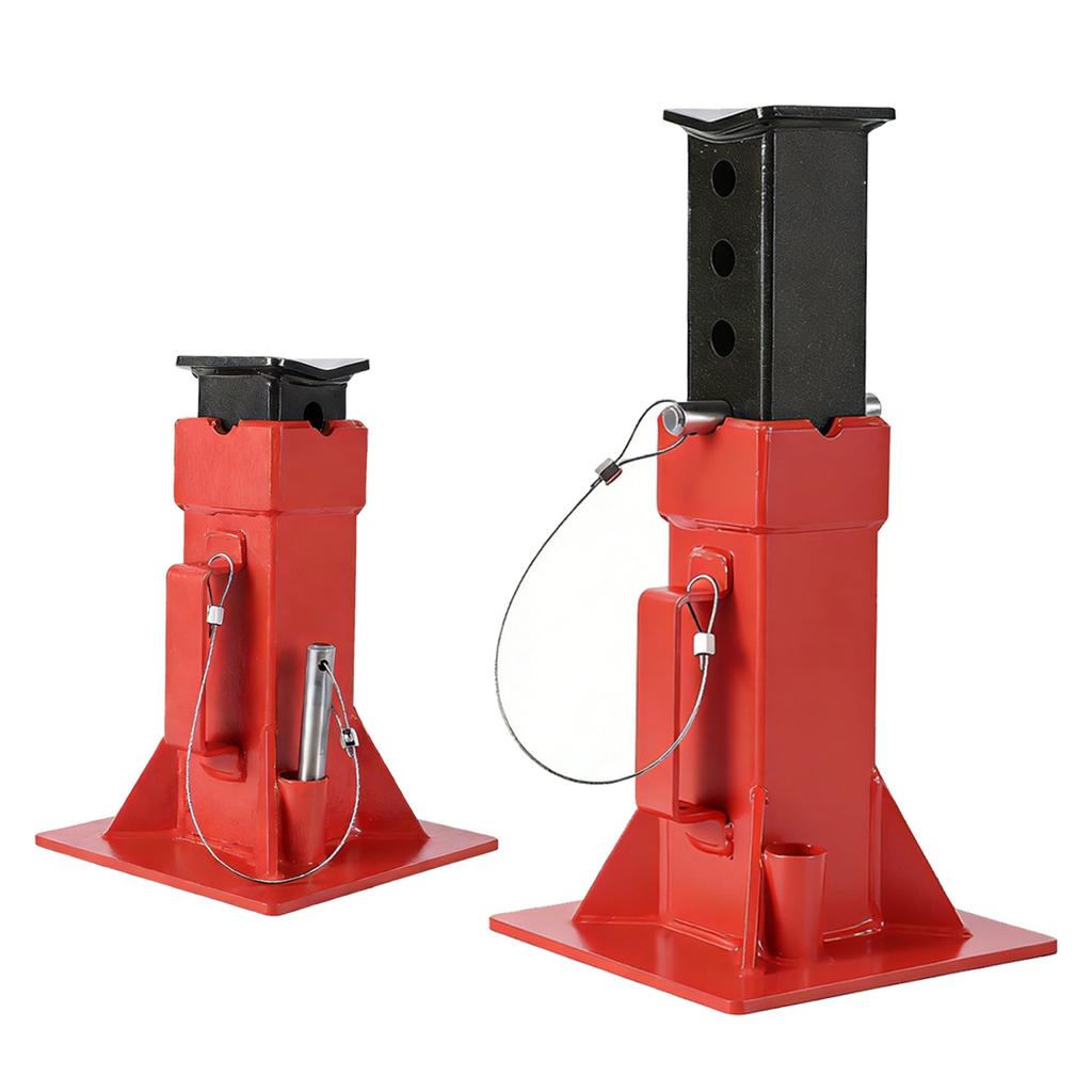 2Pcs 12 Ton /22 Ton Pin Type Car Jack Stands, Heavy Duty Pin-Style Supports with Quick-Release Locking for Trucks, RVs & SUVs