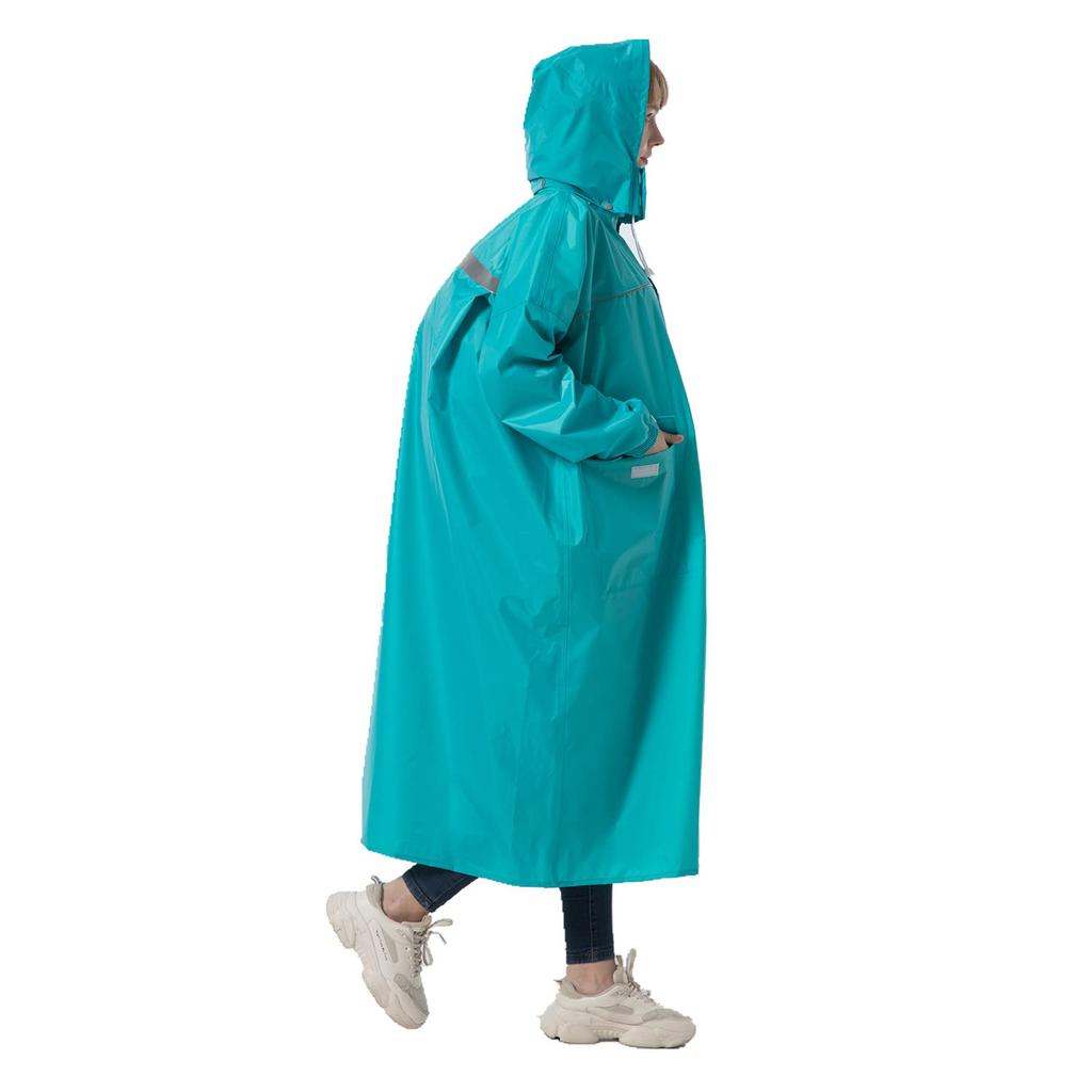 JYZ Long Rain Plus Cycling Rain Gear for Men and Wide Fully High Perfect for Heavy Rain and Rainy Includes Storage Perfect for Commuting to Work or