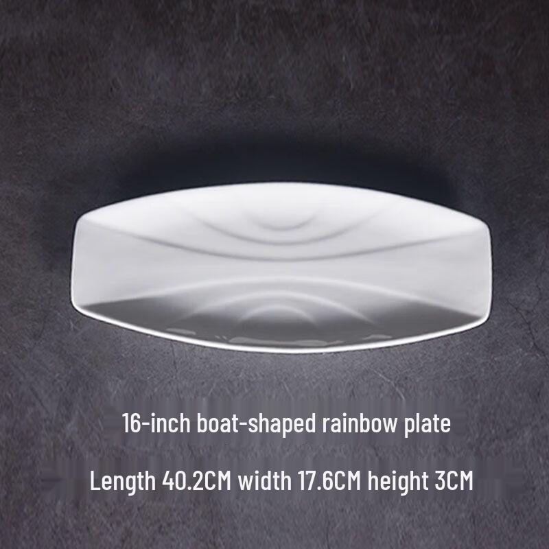 

Набор керамических тарелок ZISIZ Радужная лодка-рыба 16 дюймов