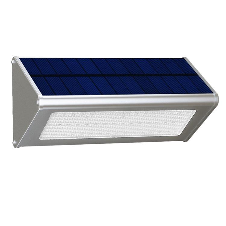 48-LED Solar Street Light with Aluminum Alloy & Intelligent Light Sensor for Courtyards