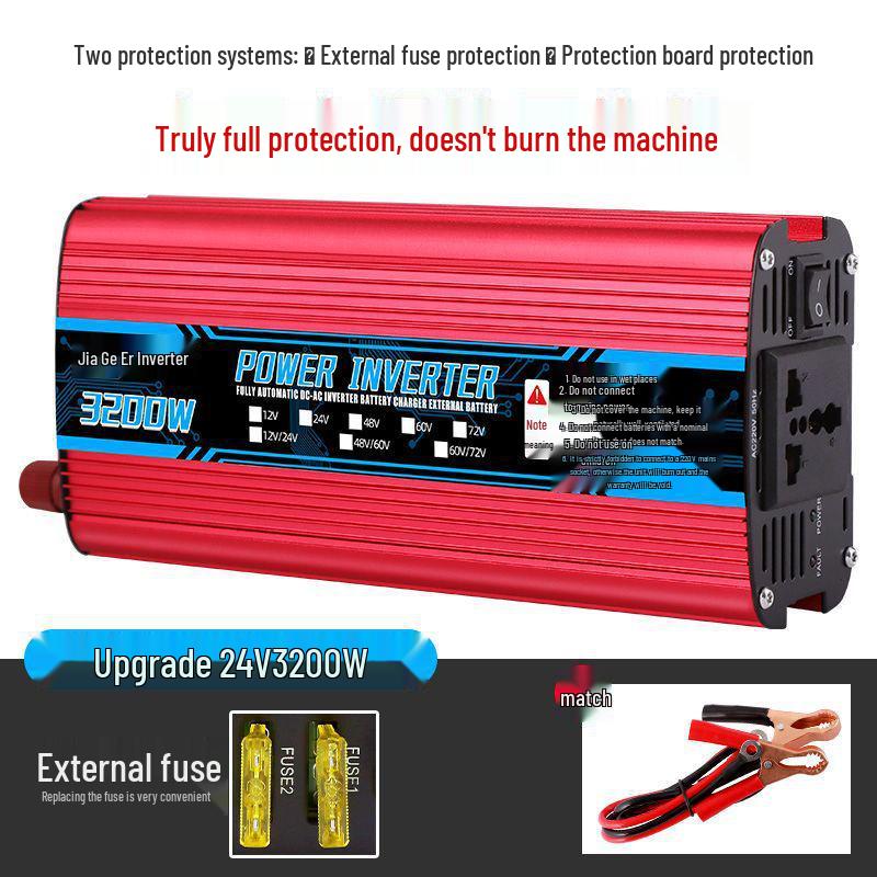 Universal High Power 48V/60V/72V To 220V Inverter for Electric Bicycle Battery and Food Truck