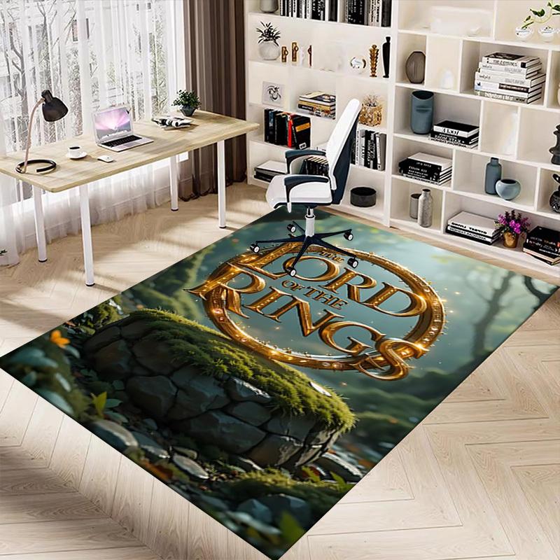1pc Lord of the Rings Carpet, for Home & Office Decor, Desk Chair Carpet, Festive Gift,Conference Room CarpetL1294