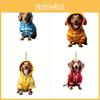 Stylish Acrylic Christmas Dog Keychain Multi-functional Car Home Decoration Accessory