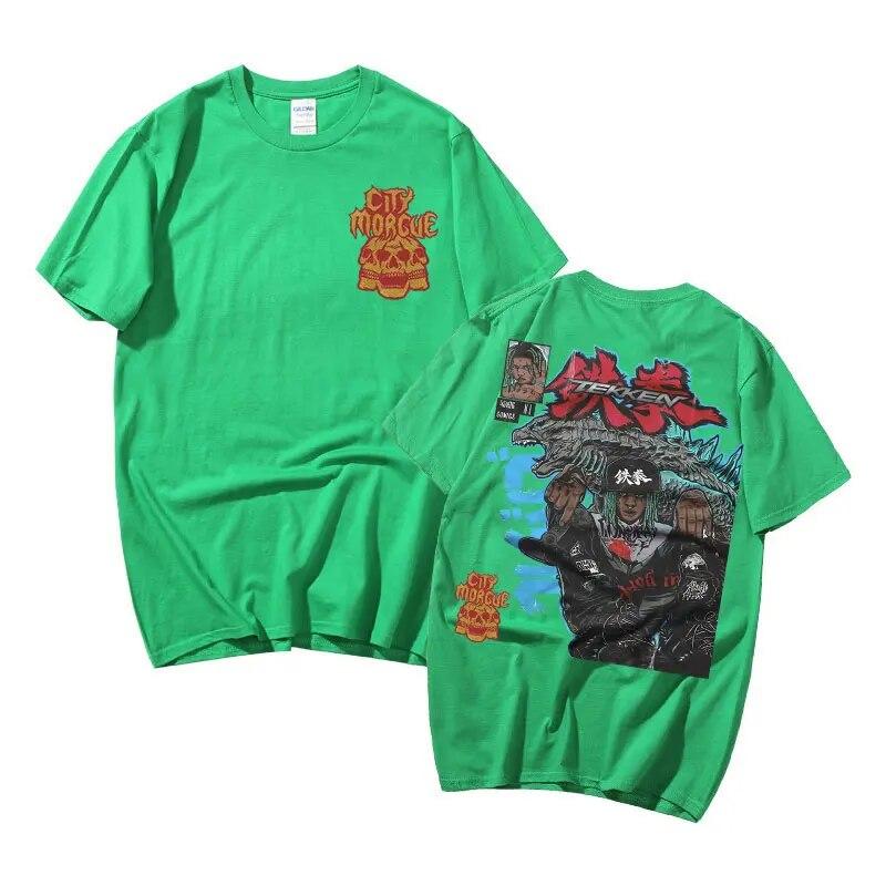 Premium Rapper City Morgue Zillakami Graphic Print Tshirt Male Vintage T-shirts High Quality Unisex Women Oversized Hip Hop T Shirt