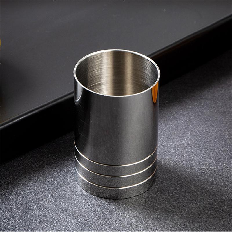 25/35/50ml Stainless Steel Measuring Cup Cylindrical Cocktail Ounce Jigger Wine Drink Measurer Bartending Bottle Bar Accessories