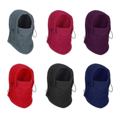 Mens Sports Hood Face Mask Fleece Scarf Balaclavas  6 In 1