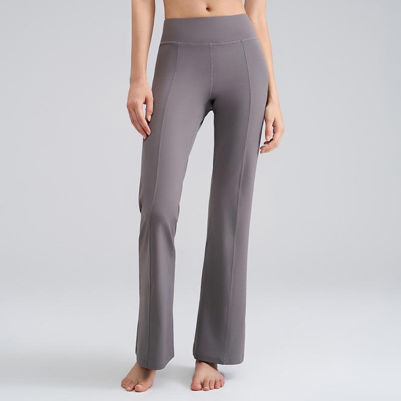 Sweatpants Slightly Pull Yoga Pants Women's Spring and Summer New High Waist Hip Lift Small Fitness Trousers Tight Flared Pants