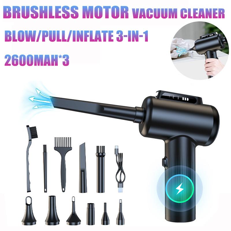 16000Pa Powerful Wireless Vacuum Cleaner 130W Pump High Powerful Wet Dry Dual Use Portable Large Suction Handheld Vacuum Cleaner