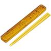 Chopsticks and Chopstick Case Set, Disney Winnie the Pooh Honey, 18cm, Antibacterial, Adult Size, Made In Japan, ABC3AG-A