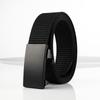 2025 Men's Trendy Nylon Canvas Belt with Automatic Buckle, Casual Style, Perfect for Jeans