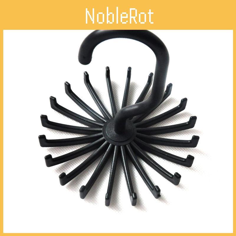Versatile 20 Rotating Tie Rack Hanger Organizer With Secure Non-slip Arms For Ties