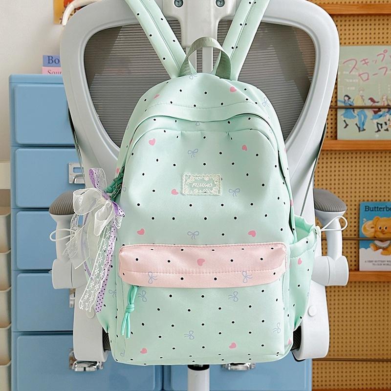 Schoolbag simple schoolbag female junior high school students small fresh cute large capacity middle school students backpack college students high