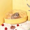 Transparente Hamster Sandbad Box Ausbruchssichere Hamster Toilette für Mäuse Rennmäuse Goldhamster