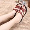 Medium Heel Shoes Outside Women's Slippers and Ladies Sandals Small Size High Quality Slides New Fashion Style Shoe On Promotion
