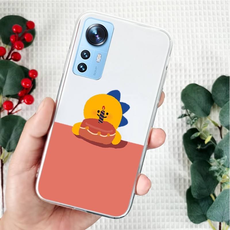 

Cartoon Little Dinosaur Cute Hand Drawns Phone Case For Xiaomi 12 10 11 Redmi 10X 9T Note 10S 9 8 Pro Transparent Cover Redmi 8